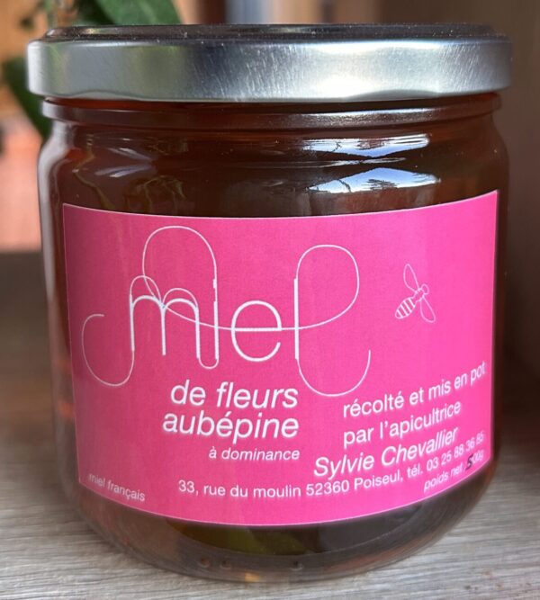 Miel FLEURS AUBÉPINE - 500g